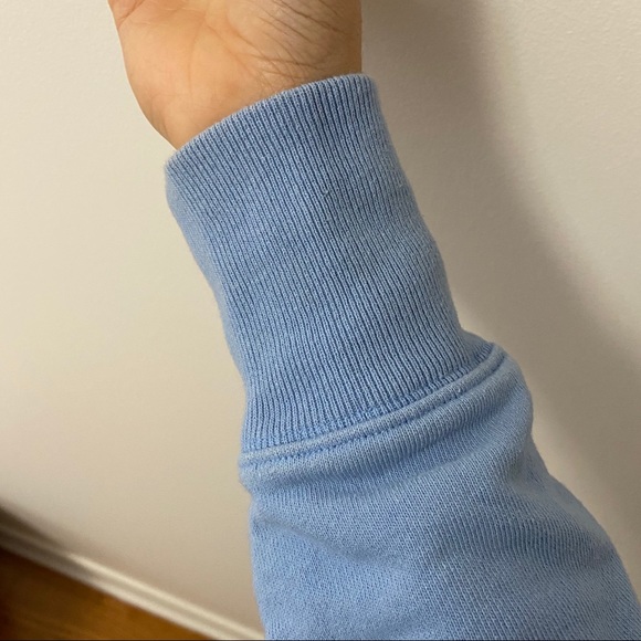 VICTORIA SECRET PINK CREW NECK BABY BLUE SWEATSHIR - Picture 6 of 8